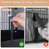 Tresbro Guinea Pig Cage with Waterproof PVC Bottom Liner & One-Hand Release Hook, Triple Fixing C&C Cage for Guinea Pigs, Bunny, Rabbit, Hedgehog, Small Animal Indoor Playpen 48''L x 24''W x 16''H Tresbro