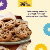 Wilton Recipe Right Small Non-Stick Baking Sheet, Cookie Sheet, 13.2 x 9.25-Inch, Steel Wilton