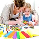 Summer Crafts Kits Kids DIY Bookmark Kit Foam Bookmarks Crafts Art Sets Fruits Sweet Treats Sun Ornaments Stickers for Kids Classroom Activities Rewards Party Favor 24 Pcs Treasure Cove