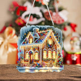 Decor for Home Diamonds Art kit Hanging Decorations, 3 Pack Christmas House Suncatchers Diamonds Painting Kit for Adult Gift Fall DIY 5D Diamonds Dots Special Crystal Diamond Halloween 7.8x7.8 inch Fairyland JinWenn