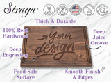 Straga Personalized Cutting Boards | Handmade Wood Engraved Charcuterie | Custom Wedding, Anniversary, Housewarming Gift for Newlyweds Straga