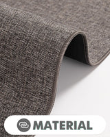 LUMI Indoor Door Mat, Non Slip Rubber Backing Ultra Thin Door Mat, Easy Clean Low Profile Door Mats for Inside House, Patio, Brown 24"x36" LUMI