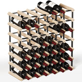 Wooden Wine Rack Countertop- Stylish Wine Racks for Cabinets, Perfect for Organizing and Displaying Your Wine Collection, Durable & Space-Saving Wine Storage Solution(42 Bottles) Urban Deco