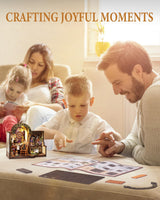 Rolife DIY Miniature House Kit, Mini Wooden Dollhouse Kit for Adults to Build, Tiny House Mayberry Street Miniatures Diorama Building Kits-Birthday Christmas Halloween Craft Hobbies Gift for Teens Kid Rolife