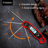 Meat Thermometer Digital for Cooking and Grilling, Collapsible Probe, with Magnet, Calibration, Backlight Waterproof Food Thermometer, Instant Read Thermometer for Kitchen, Meat, Steak, Turkey YPNZXQDX
