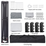 Yaheetech 11x11 Pop Up Gazebo Outdoor Canopy Shelter, Instant Patio Gazebo Sun Shade Canopy Tent with 4 Sandbags, 2 Tiers Roof & Mesh Netting for Lawn, Garden, Backyard & Deck, Gray Yaheetech