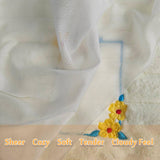 New brothread Soft & Cozy Embroidery Stitch Cover 12" x 10 Yd Fusible Light Weight Stabilizer Covering Scratchy Stitches - White New brothread