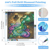 Magic Bottle Diamond Art Kits for Adults, 5D Diamond Painting for Beginners, Diamond Dot, Dimond Art Paintings Kit, DIY Gem Painting Kit, Crafts for Adults, Crystal Art Home Wall Decor Gifts 14x14inch Rekxtmo