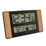 La Crosse Technology Atomic Digital Clock with Outdoor Temperature, Wood Oak, 0 La Crosse Technology