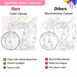 4 Pack Animal Paint by Number for Kids with Wooden Frame, Paint by Numbers for Kids Animals Ages 4-8-12, Easy Elephant Owl Giraffe Zebra DIY Acrylic Oil Painting Kits for Home Wall Decor (8X8 inch) xackcme