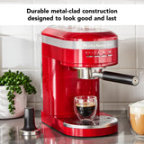 KitchenAid Metal Semi-Automatic Espresso Machine - KES6503, Empire Red, 1.4 Liters KitchenAid