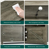 Viplive Farmhouse TV Stand for Bedroom, TV Stand for 65 Incn TV, Universal TV Stand with Ample Storage Cabinets, Media Furniture with Entertainment Center and Console Table for Living Room Viplive