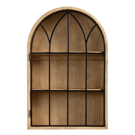 Kate and Laurel Megara Farmhouse Wooden Floating Bathroom Cabinet for Over Toilet Storage, 16x5x24, Natural Kate and Laurel