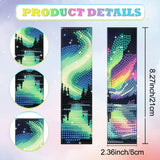 beinkmake 10Pcs Aurora Starry Sky 5D Diamond Art Bookmarks Forest Lake Diamond DIY Painting Bookmarks Rhinestones Beaded Acrylic Tassel Bookmark for Adult Beginner Crafts beinkmake