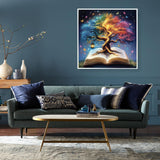 Tree of Life Diamond Art Kits for Adults,Full Drill Round 5D DIY Diamond Painting for Beginner,Tree Paint by Diamonds Easy Diamond Dot Gem Arts Crafts for Home Decor Gift 11.8x11.8 Inches DIYDECORFUN