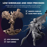 Inslogic Nylon 3D Printer Resin Bundle, 2 * 1KG Black Resin Strong Tough Durable 3D Resin, High Compatible for LCD 3D Printers, 395-405nm UV Light Curing 3D Printing Liquid Photopolymer Resin JAYO