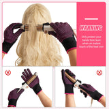 Suhine 20 Pcs Heat Resistant Gloves Professional Heat Resistant Gloves for Hair Styling Curling Heat Resistant Work Gloves(Silicone Bumps Style) Suhine