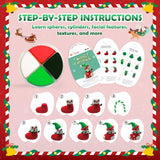 ARTPAR Air Dry Clay Kit for Kids,Christmas Carfts Supplies,12 Boxes Modeling Magic Clay Kit with Sculpting Tools Tutorials,Xmas Snowman Holiday Party Decor Gifts for Boys & Girls Age 3-12 Years ARTPAR