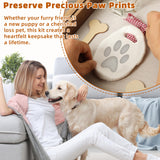 CALPALMY Pet Memorial Box - 11" x 9" Wooden Keepsake Shadow Box Kit with Paw Print Clay, Memorial Bottle & Photo Frame – Pet Loss Sympathy Gift for Dogs & Cats CALPALMY