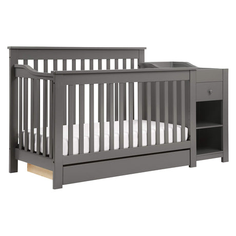 DaVinci Piedmont 4-in-1 Convertible Crib and Changer Combo in Slate DaVinci
