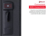 Hornady Rapid Safe Compact Ready Vault with WiFi - Safely Keep Tabs on Your Safe with Your Smartphone - RFID Technology for Touch Free Access & Heavy-Duty Steel Housing to Protect Valuables, 98196WIFI Hornady