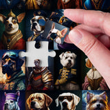 Portrait Dog Puzzle Dogs Puzzles 1000 Pieces for Adults, Animal Jigsaw Puzzles for Adults, Funny Puppy Bulldog Jigsaw Puzzle Family Collage Puzzles as Home Decor BBOLDIN