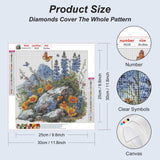 Acudotr Flower Diamond Painting Kits for Adults, 5D DIY Diamond Art Kits for Beginners, Full Drill Diamond Painting Kits for Home Wall Decor, 12x12 Inch Acudotr