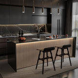 Yutianli 12-Pack Slat Wall Panel 3D WPC Grille for Walls Oak Textured Wood Plastic Composite Panel Wood Strip Texture 3D Wall Panels Yutianli