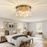 Blinghy Flush Mount Ceiling Light, Crystal Ceiling Light, Modern Crystal Chandelier Ceiling Chandelier. Suitable for Living Room, Bedroom, Dining Room Island, Gallery Entrance. Blinghy