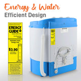 Pyle Portable 2-in-1 Washing Machine&Spin-Dryer-Convenient Top-Loading Easy Access,Energy&Water Efficient Design,Ideal for Smaller Loads-No Special Parts or Plumbing Required-2 FT Drainage Hose Pyle