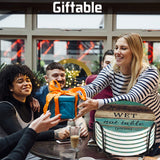 Ceramic Coasters for Drinks Absorbent, Esur Rustic Farmhouse Stone Coaster Set of 6 with Metal Holder for Wooden Table Protection, Funny Style for Bar Home Decor, Housewarming Gift esur