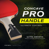 PRO SPIN Ping Pong Paddles - Professional Level Table Tennis Rackets with Carbon Fiber for Superior Control | 7-Ply Blade, Premium Rubber, 2.0mm Sponge | Includes Protector Case (Red (2-Pack)) PRO SPIN