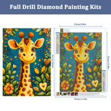 Auremi Giraffe Diamond Art Painting Kits for Adults Beginners, DIY 5D Animal Diamond Art Paint with Round Diamonds Cartoon Full Drill Gem Art Painting Kit for Home Wall Decor Gifts 30×40cm Auremi
