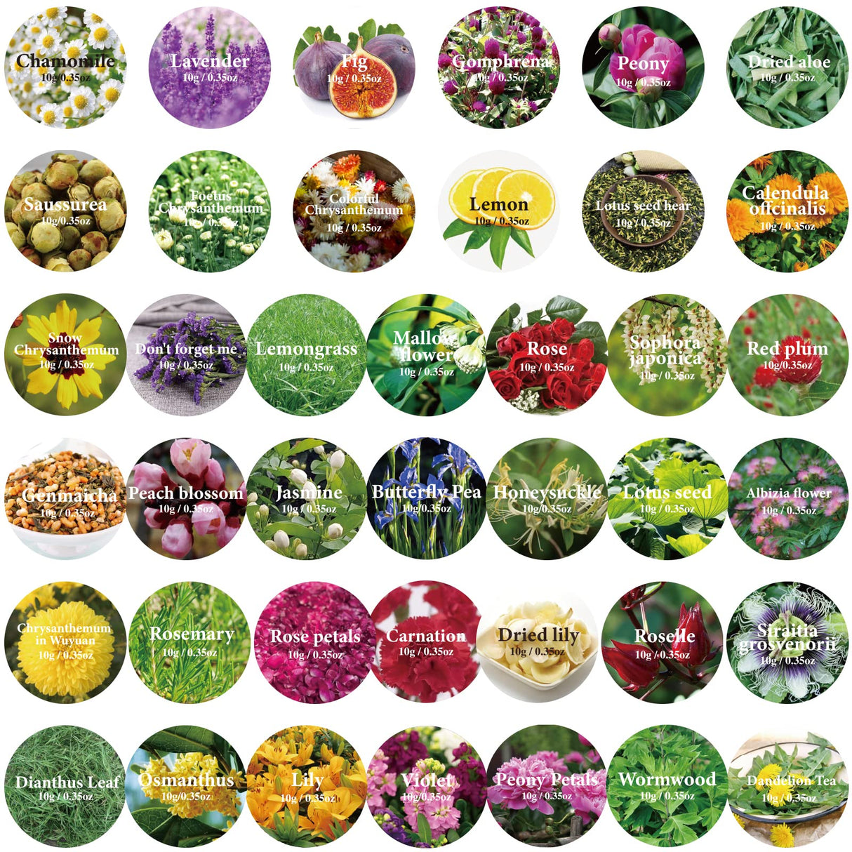 40 Bags Natural Dried Flowers Kit, Natural Dried Herbs with 2 Mesh Drawstring Bag for Soap,Candle,Resin Jewelry Making,Bath,Nail - Rose Petals,Rosebuds,Lilium,Jasmine,Don't Forget Me and More SACATR