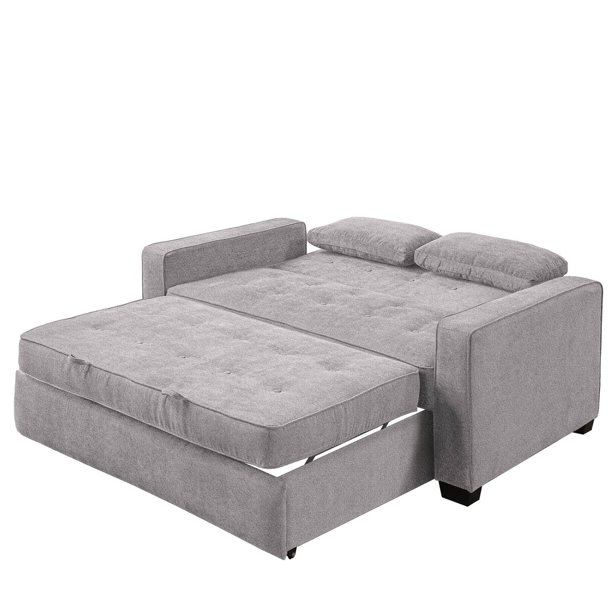 Serta Ainsley Queen Size Convertible Sofa Bed, Light Grey Serta