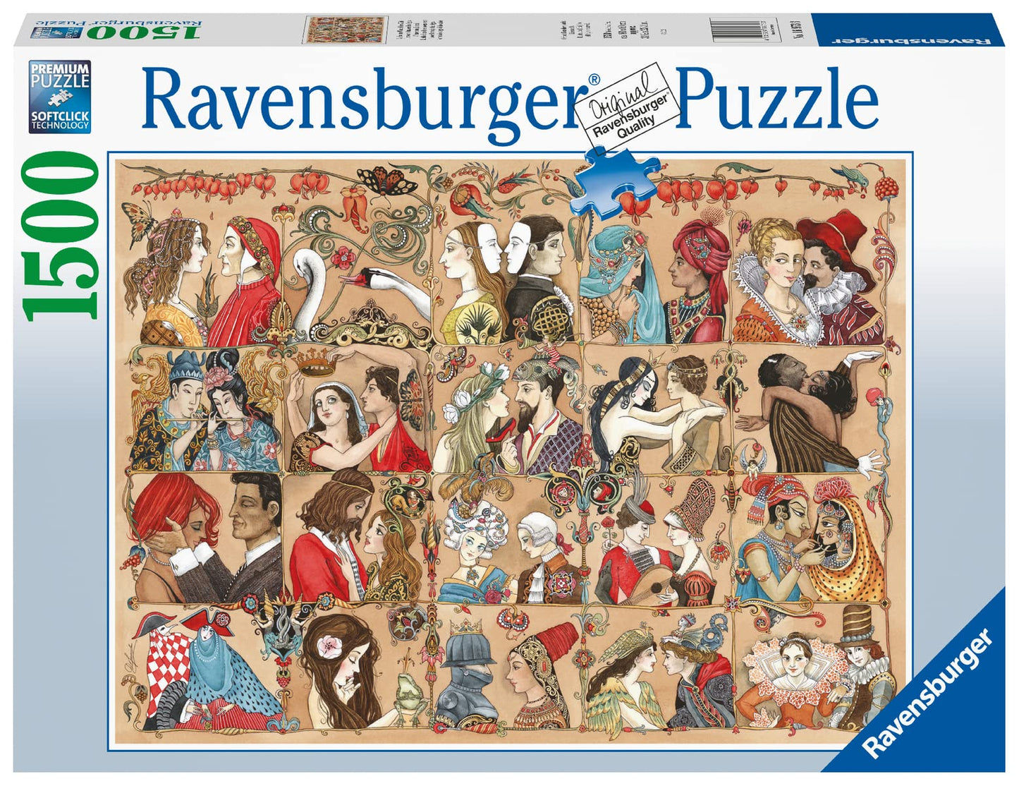 Ravensburger Love Through The Ages 1500 Piece Jigsaw Puzzle for Adults - 16973 - Every Piece is Unique, Softclick Technology Means Pieces Fit Together Perfectly