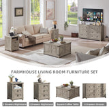 Joaxswe Farmhouse Coffee Table with Hidden Storage Organizer, Modern Square Large Center Table, Wood Farm House Low Rustic Light Oak Living Room Tables with Hinged Lift Top for Home, Office Joaxswe