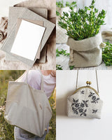 Pllieay 39 x 55 Inch Natural Pure 100% Linen Fabric, Plain Solid Colour Linen Fabric Cloth for Needlework, Dressmaking, Skirts, Bag, Embroidery, Tablecloths and Garments Craft Pllieay