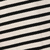 LEEVAN Black and White Striped Area Rug 3x5 ft Outdoor Patio Rugs Woven Washable Farmhouse Floor Carpet Front Porch Doormat for Bedroom/Courtyard/Laundry Room/Living Room LEEVAN