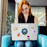 A-SUB 25 Sheets Vinyl Sticker Paper for Inkjet Printer - Glossy Printable Vinyl 8.5x11 Inch Waterproof Sticker Paper for DIY Any Decal You Like A-SUB