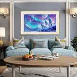 JOOZ Large Diamond Painting Kits for Adults DIY 5D Wolf Diamond Art Kits for Adults Full Drill Aurora Diamond Art Kits Moon Gem Painting Kits for Gift Home Wall Decor 27.5x15.7 Inch JOOZ