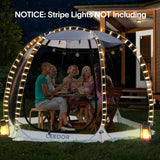 Leedor Screen House Tent for 4-8 Person, Instant Setup Mesh Net Outdoor Gazebo Sun Shade Dome Tent Pop Up Canopy with Carry Bag for Camping, Patio, Backyard, Lawn, Garden, Deck, 10 x 10 FT LEEDOR