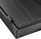 Viper by GLD Products Hudson Solid Wood Cabinet for Sisal/Bristle Steel Tip Dartboard with Dry Erase Scoreboard and Out-Chart, Black Finish Viper