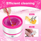 Electric Paint Brush Cleaner Rinse Cup, Paint Brush Cleaner, Brush Rinser for Painting, Artist Brush Cleaning Washer Rinser for Acrylic, Watercolor, Oil, Gouache Painting JUYIE
