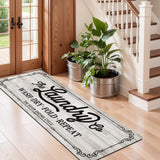 Pauwer Laundry Room Rug Runner 20"x60" Waterproof Rubber Laundry Mat Non Slip Kitchen Mats for Floor Washable Floor Mat Runner Rug for Farmhouse Mudroom Washroom Bathroom Decor Pauwer