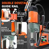 Magnetic Drill, 1400W 1.6" Boring Diameter, 810 RPM Power Magnetic Drill Presses, 2922lbf/13000N Drill Press with Variable Speed, for Metal Surface, Industrial/Home Improvement iMeshbean