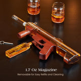 Gifts for Men Dad, Kollea Gun Whiskey Decanter Set-Limited Edition, Liquor Decanter with Bullet Shot Glass, Cool Anniversary Birthday Gift for Him Husband, Military Present for Home Bar Drinking Kollea