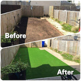 PrimeZone 27 Packs Interlocking Artificial Grass Tiles - 12"x12" Turf Outdoor Indoor Fake Grass Deck Flooring Set for Patio, Balcony, Backyard PrimeZone