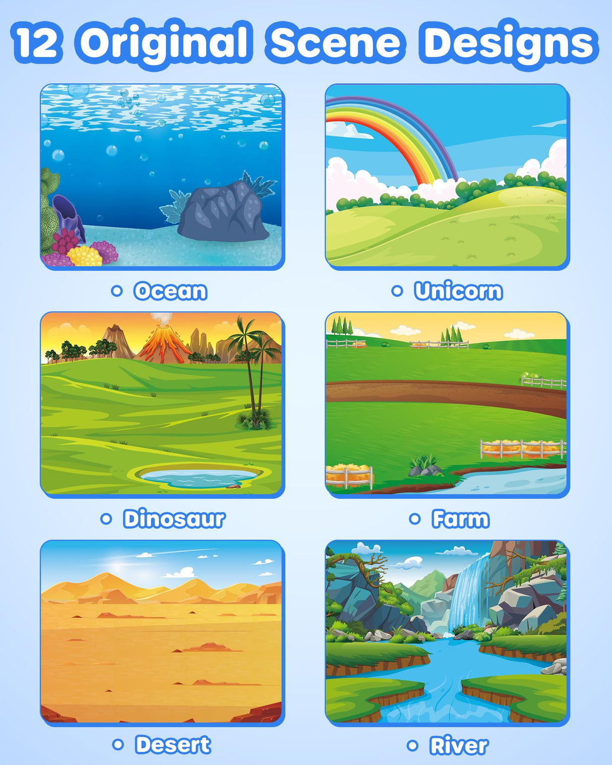 D-FantiX My Storybook Art Kit & Animal Sticker Book for Kids D-FantiX