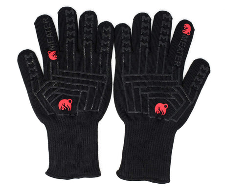 MEATER Mitts - Heat Resistant BBQ Gloves - Premium Cooking Gloves for Grill, Smoker, Oven, and Baking - Non-Slip, High-Temperature Protection, Extra Long Cuffs MEATER